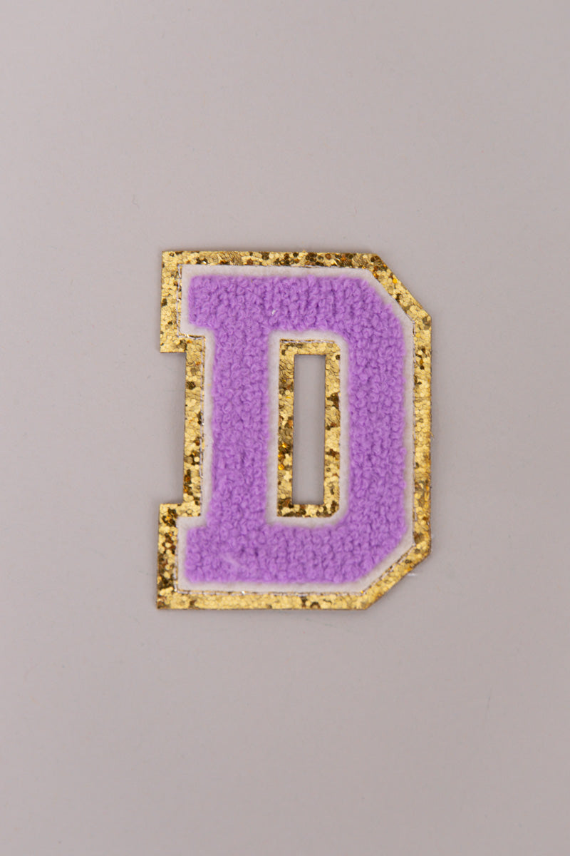 Chenille Adhesive Letter Patches- Purple 5.5cm、mySite、hinf8tx79