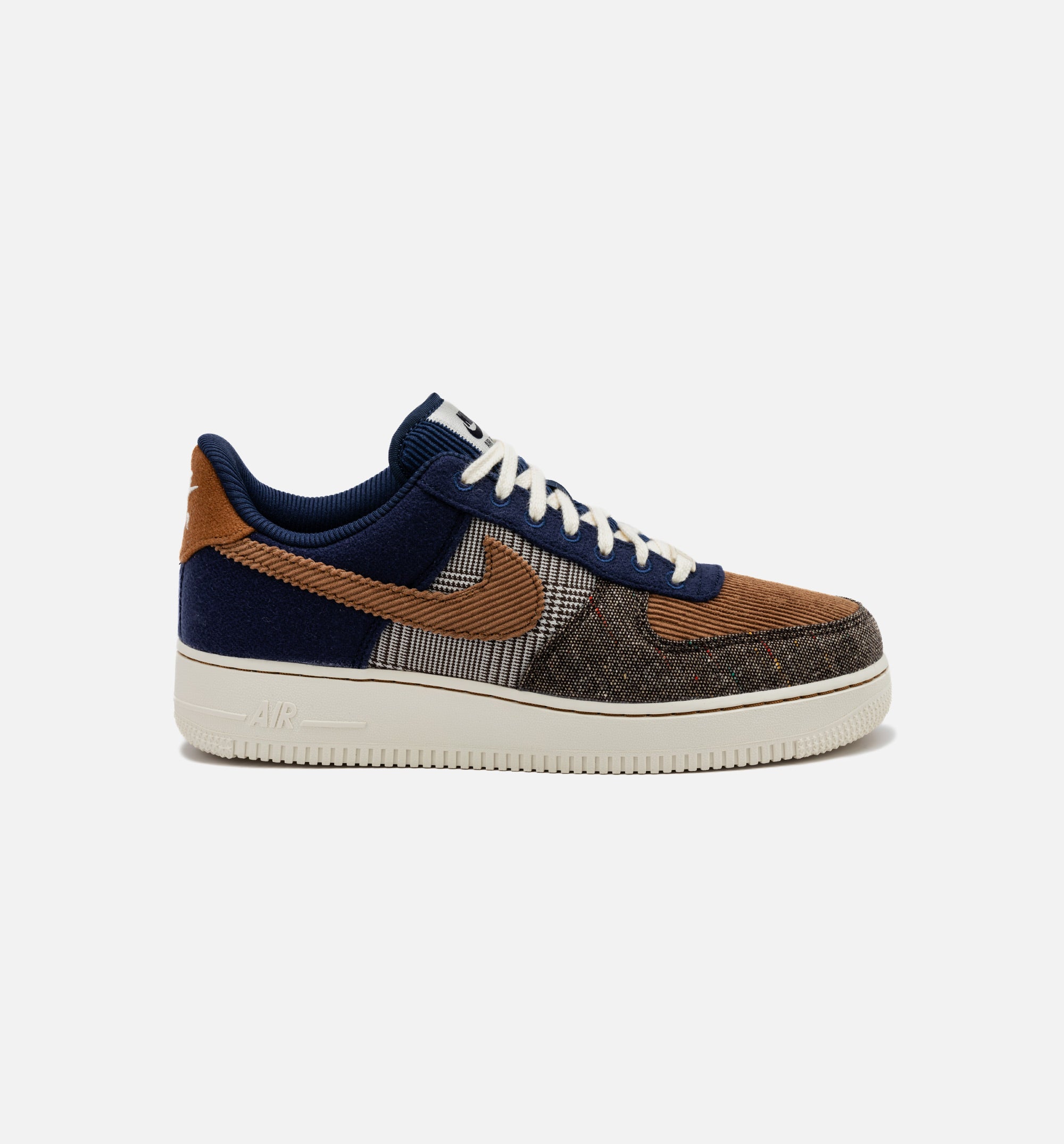 Air Force 1 Low Tweed Corduroy Mens Lifestyle Shoe - Midnight Navy/Ale Brown/Pale Ivory Free Shipping、mySite、dreamappss