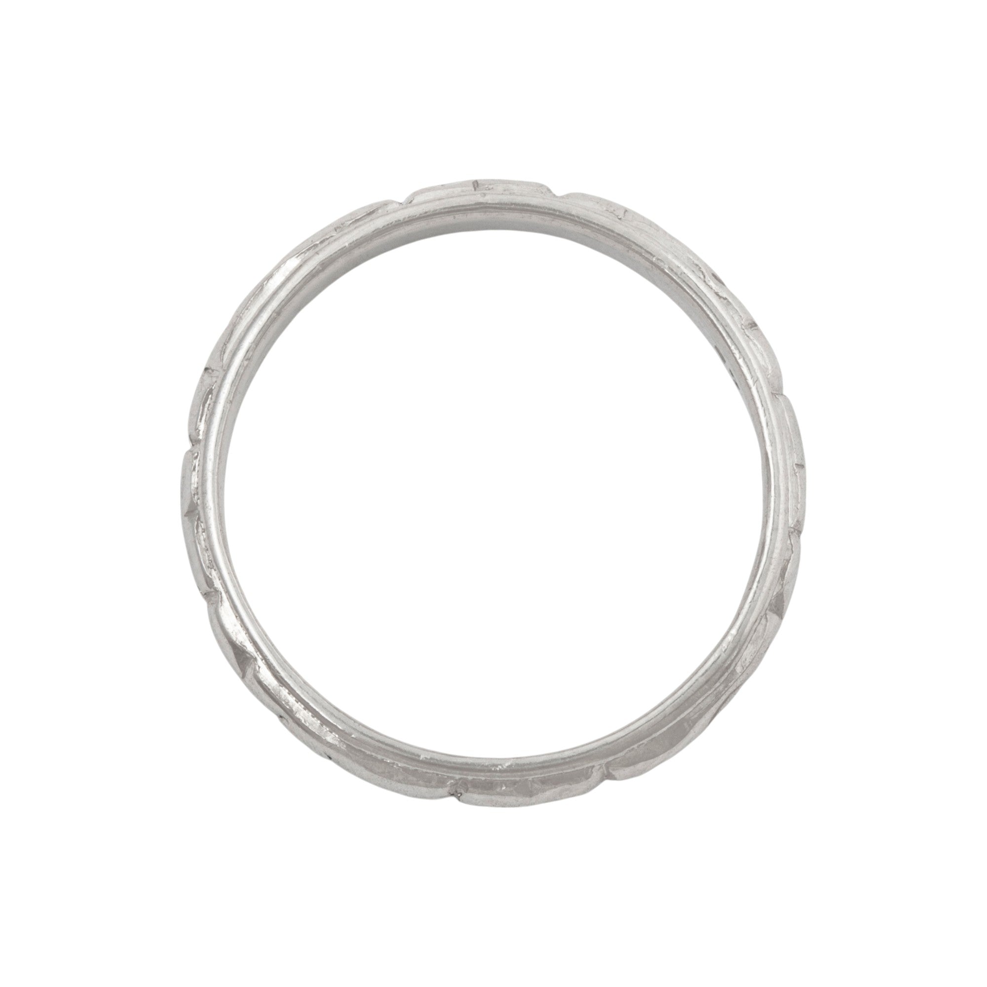 Antique Platinum Blossom Band Ring 5.50、mySite、hinf8tx79