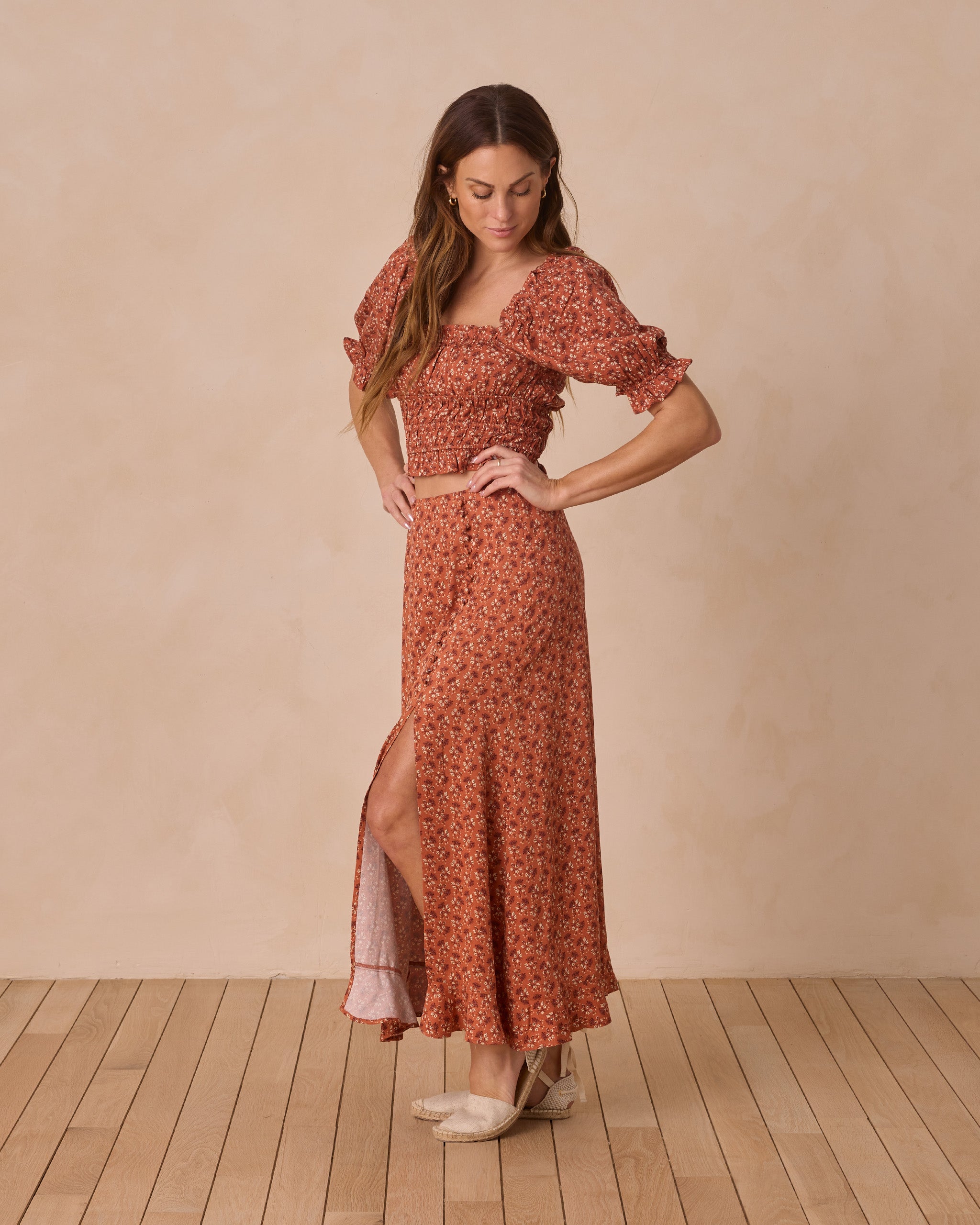  Button Slit Skirt || Red Floral、mySite、layawaytickets