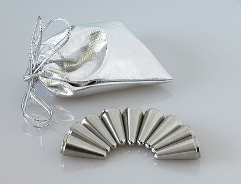  Handblown Glass Blue Shofar Menorah with Metal Base、mySite、elrpsem3k