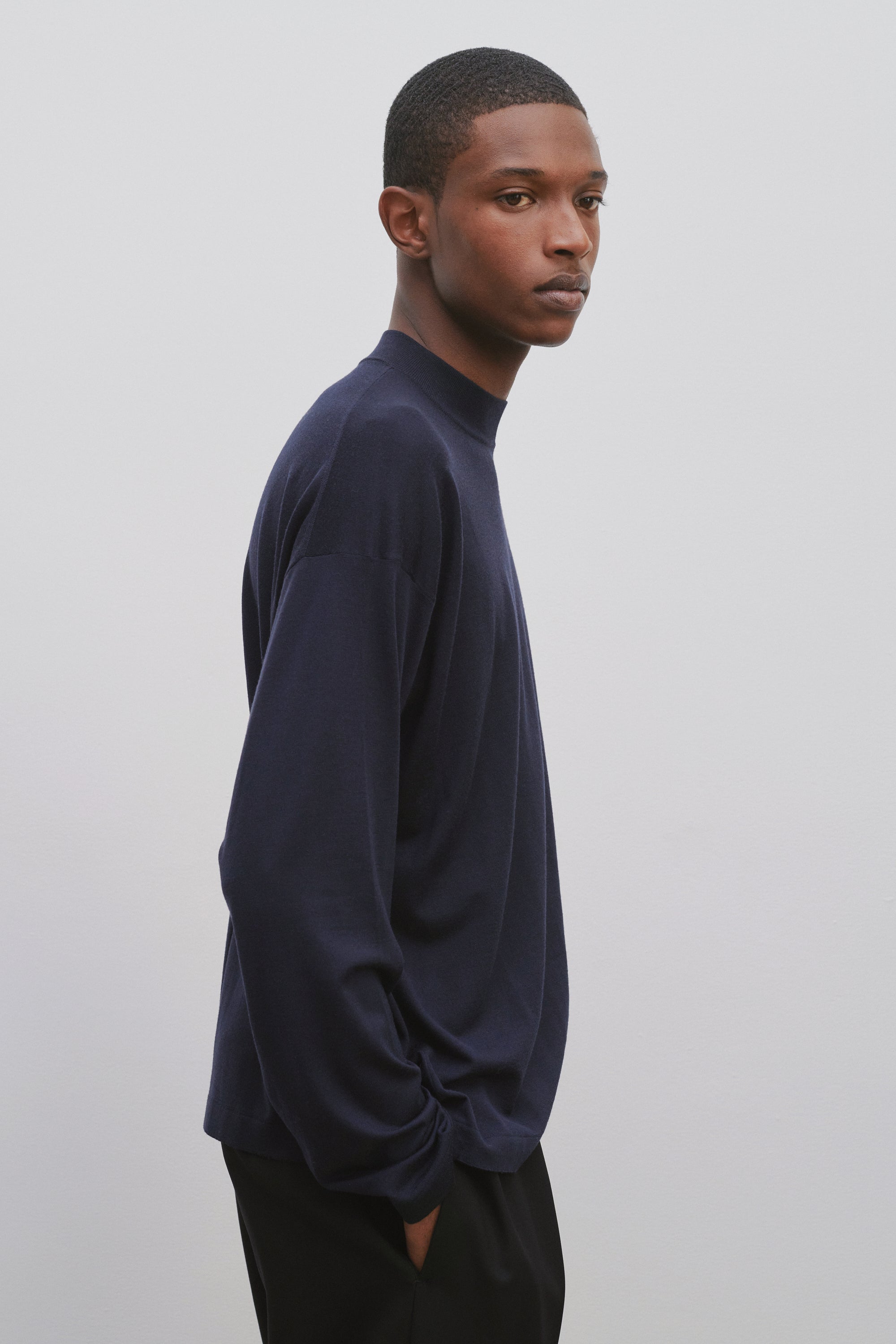 Delsie Mock Neck in Wool、mySite、aoinhome