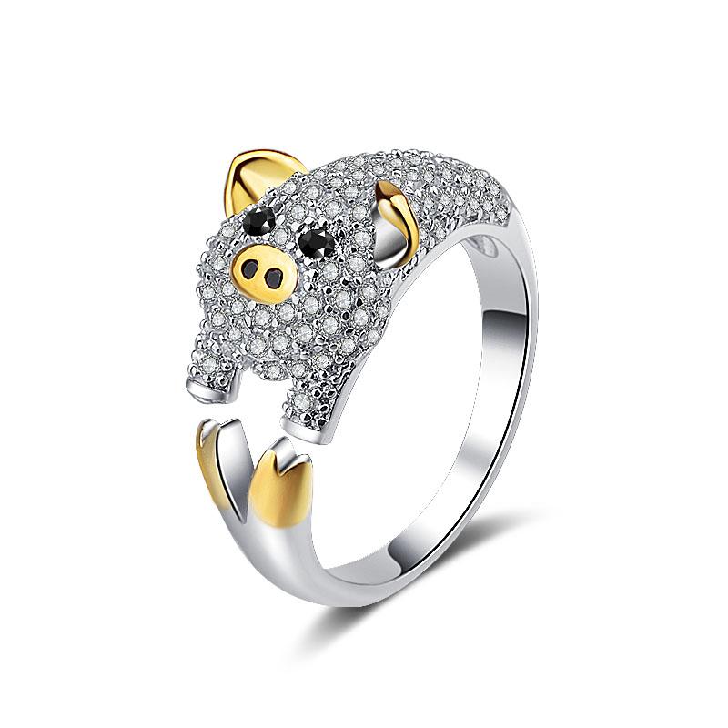 Chinese Zodiac Animal Rings Sterling Silver Sparkly!、mySite、g9winljtr