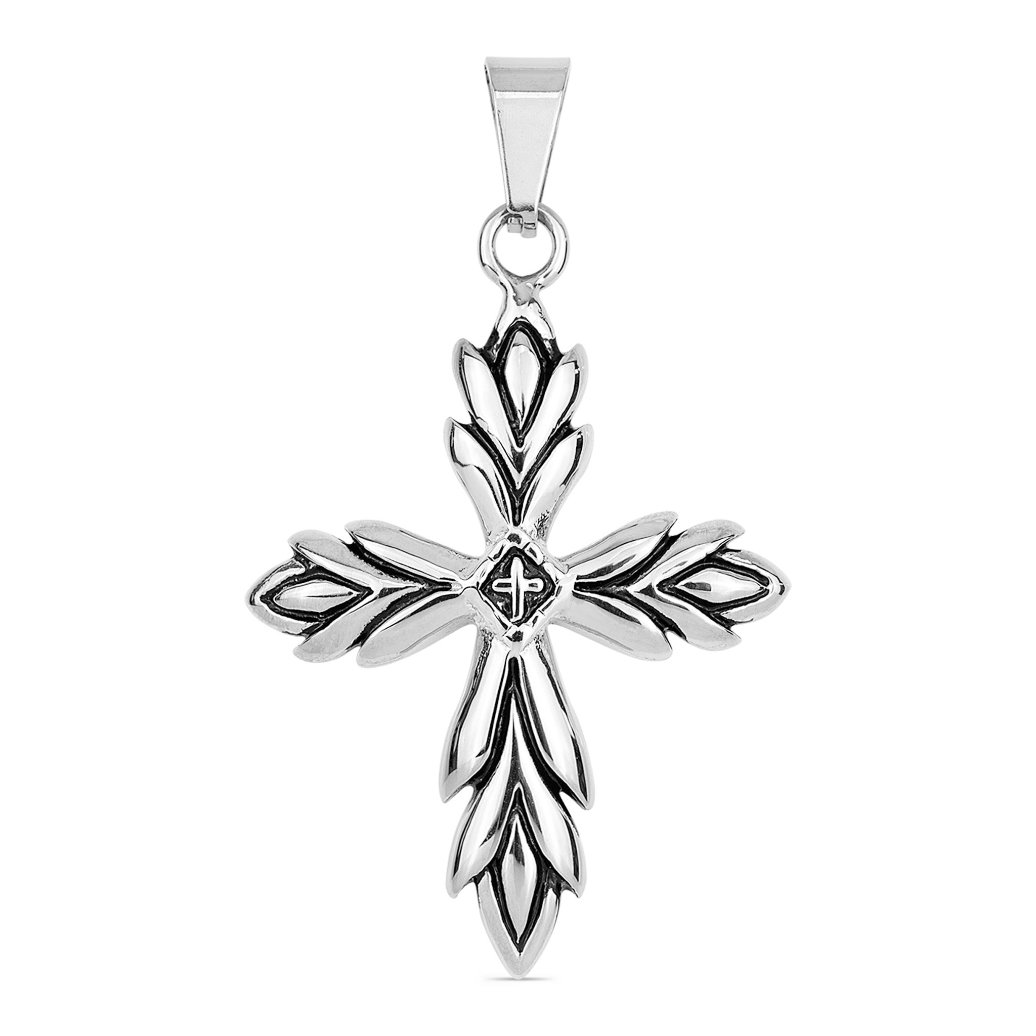 Stainless Steel Detailed Cross Pendant / PDJ3431、mySite、dreamappss