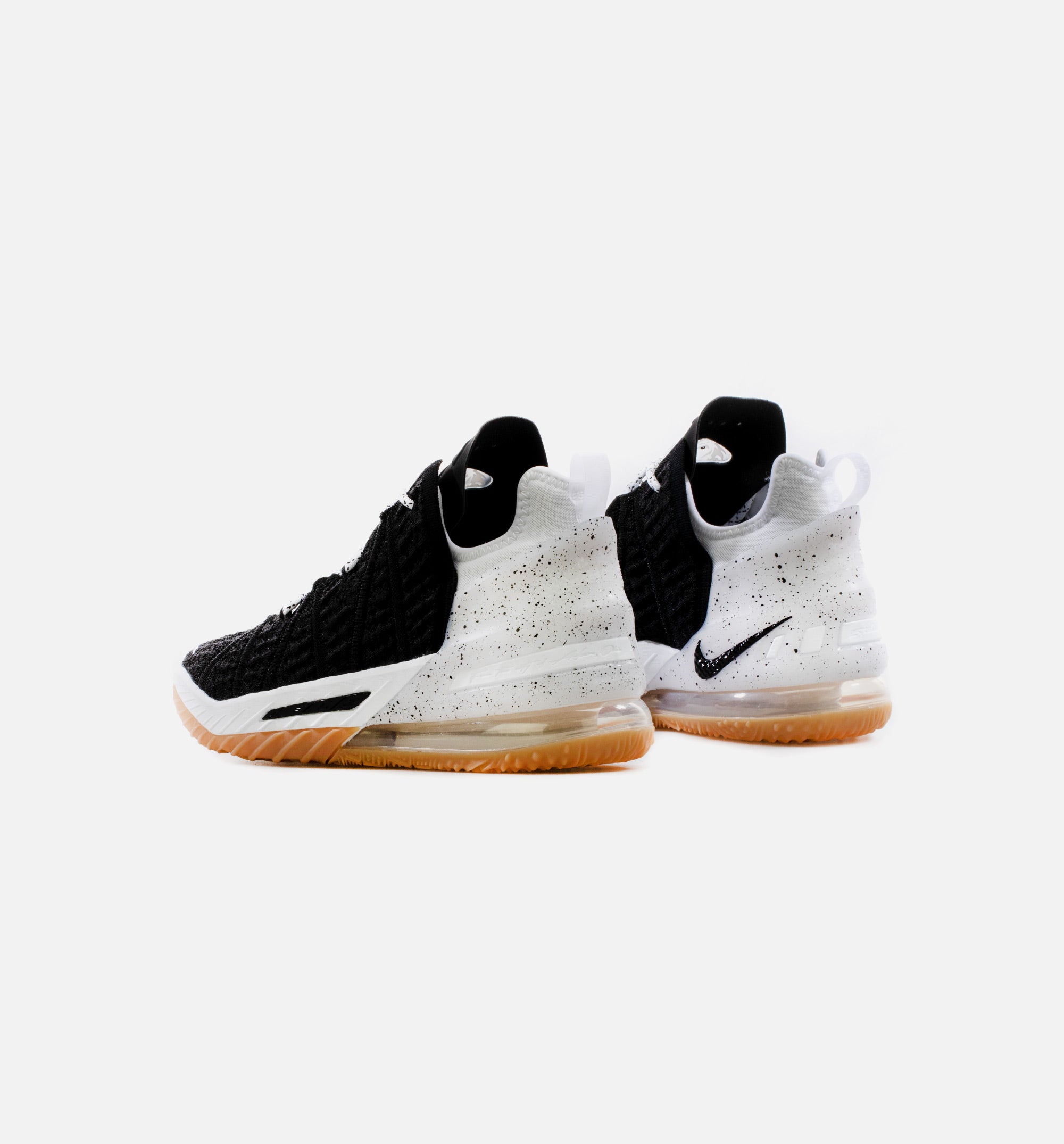 Lebron 18 Black Gum Mens Basketball Shoe -Black/White、mySite、dreamappss