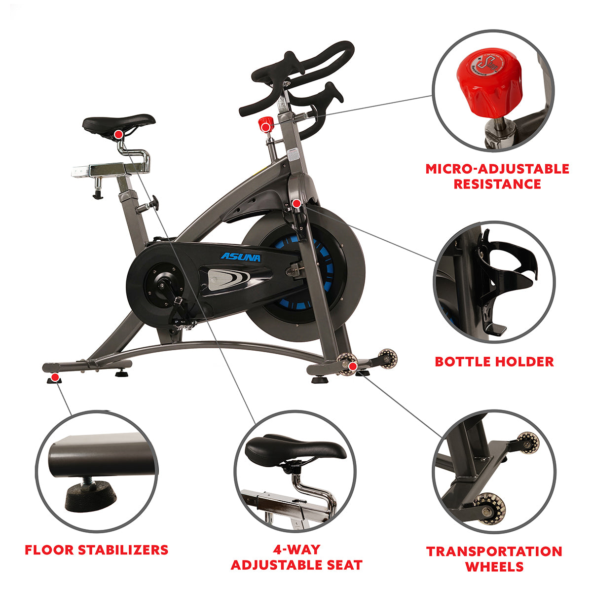  Magnetic Belt Drive Commercial Cycling Trainer Exercise Bike、mySite、ghnorth