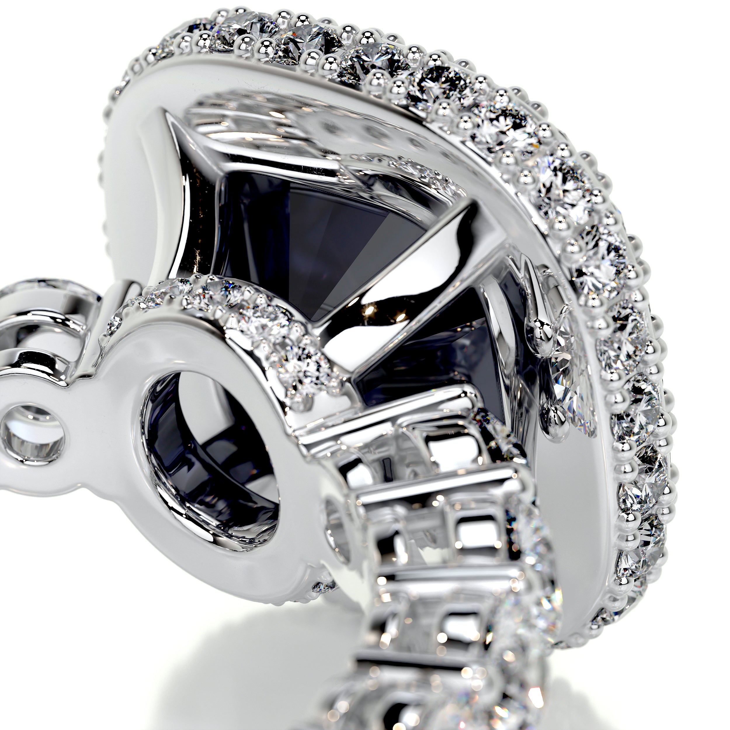 North Gemstone & Diamonds Ring (4 Carat) - Platinum、mySite、hinf8tx79