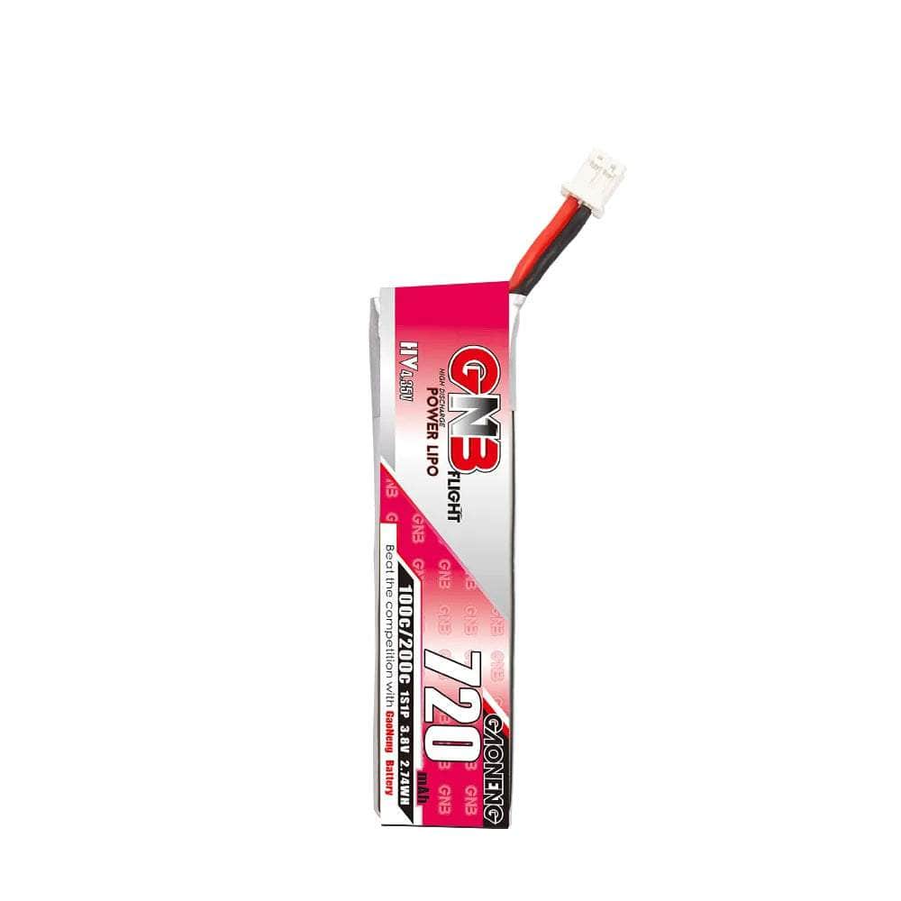  Gaoneng GNB 3.8V 1S 720mAh 100C LiHV Whoop/Micro Battery w/ Cabled - PH2.0、mySite、merchandisen