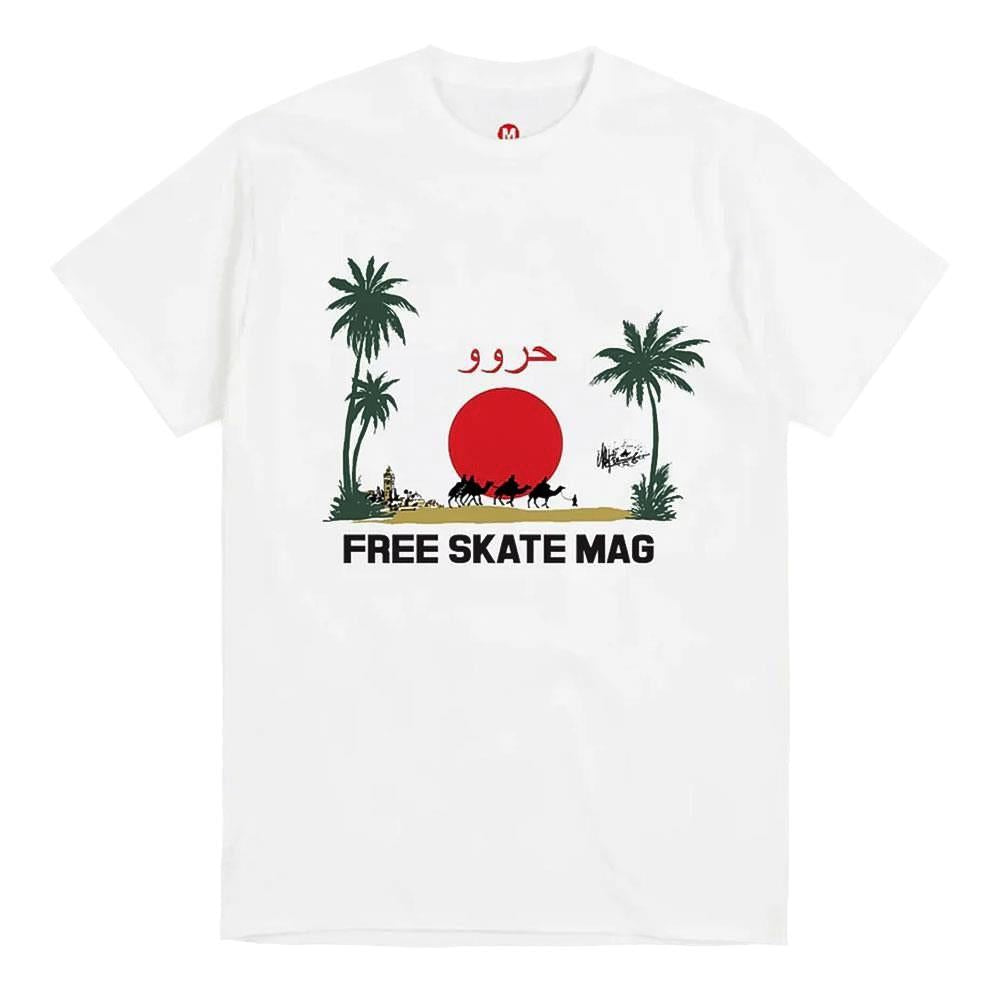  Free Skate Mag Marrakech T-Shirt - White、mySite、merchandisen