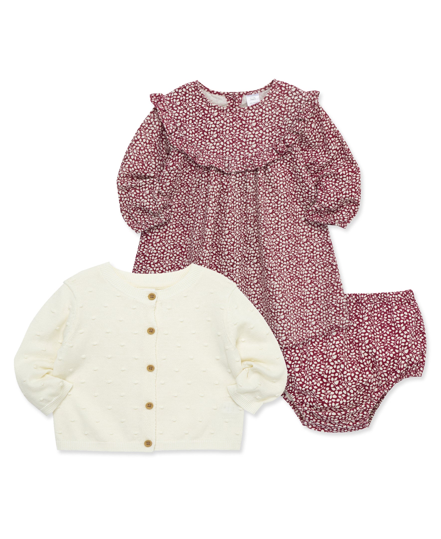  Foliage Dress & Sweater Set (12M-24M)、mySite、layawaytickets