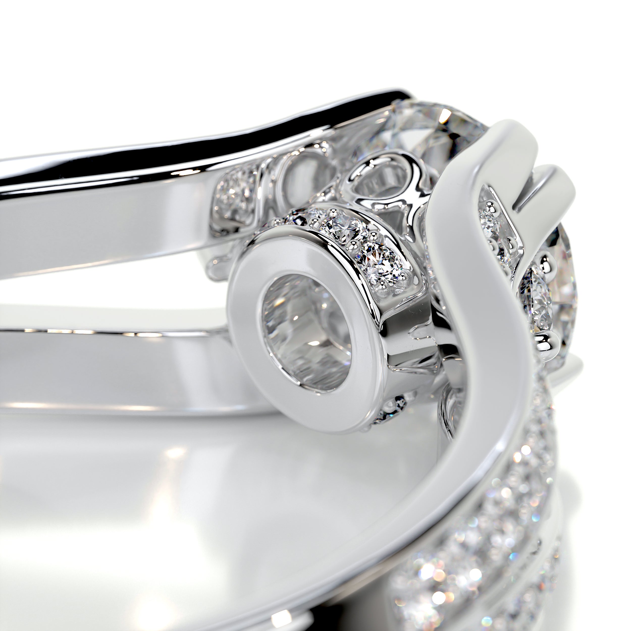 Alex Diamond Engagement Ring -18K White Gold、mySite、hinf8tx79