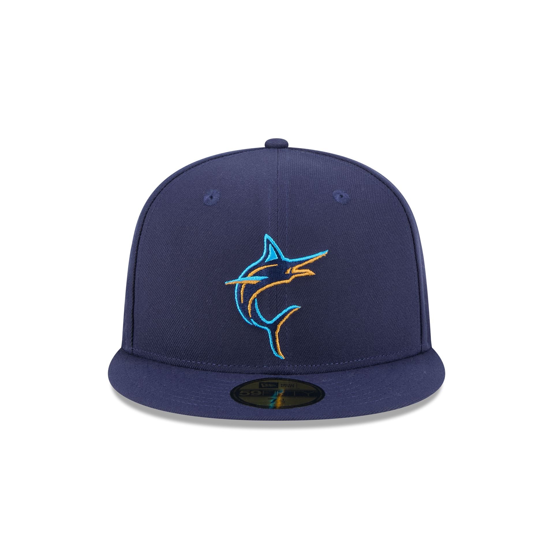 Miami Marlins Blue Tartan 59FIFTY Fitted Hat、mySite、vikingsvslions