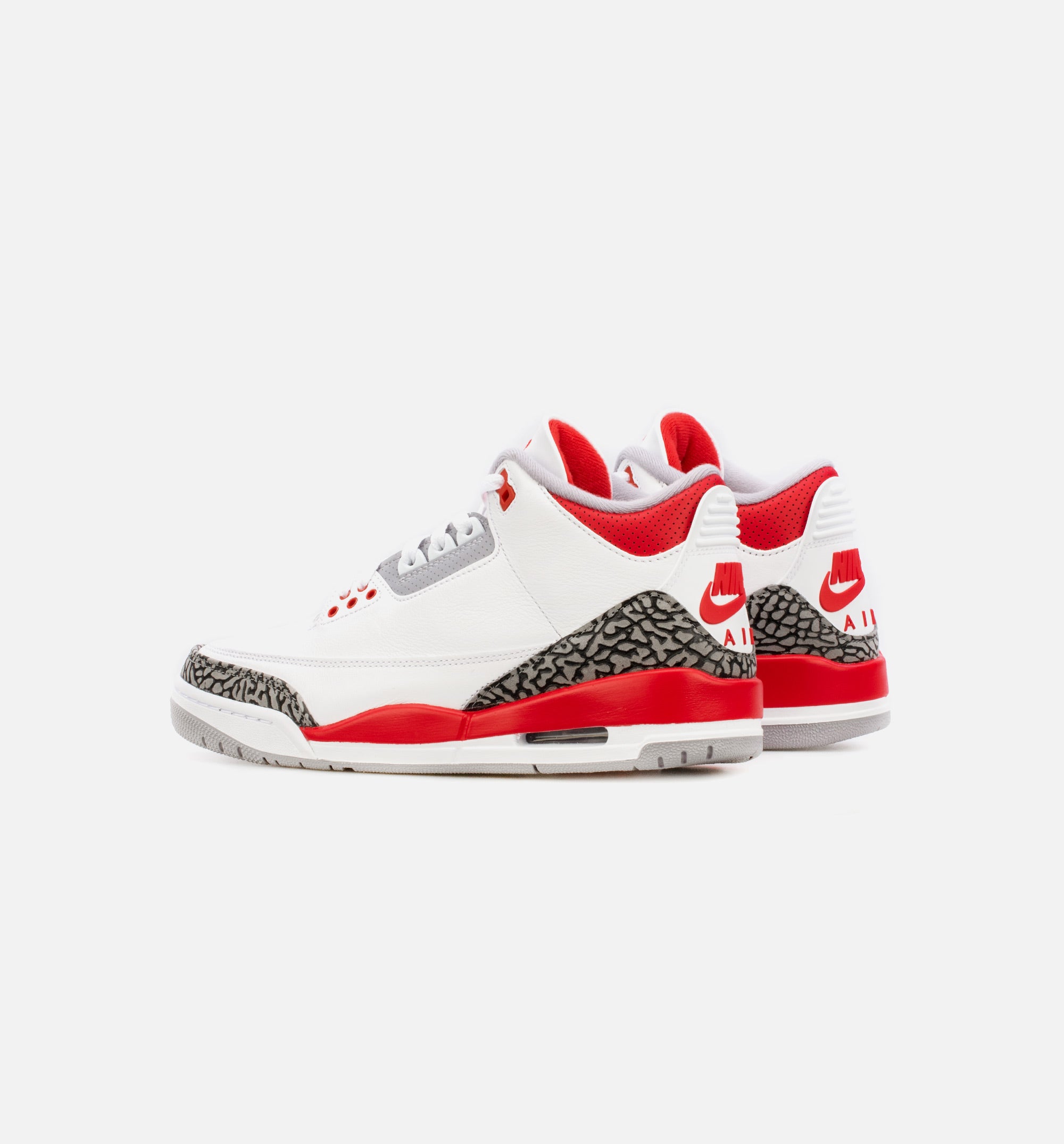 Air Jordan 3 OG Fire Red Mens Lifestyle Shoe - White/Red、mySite、dreamappss