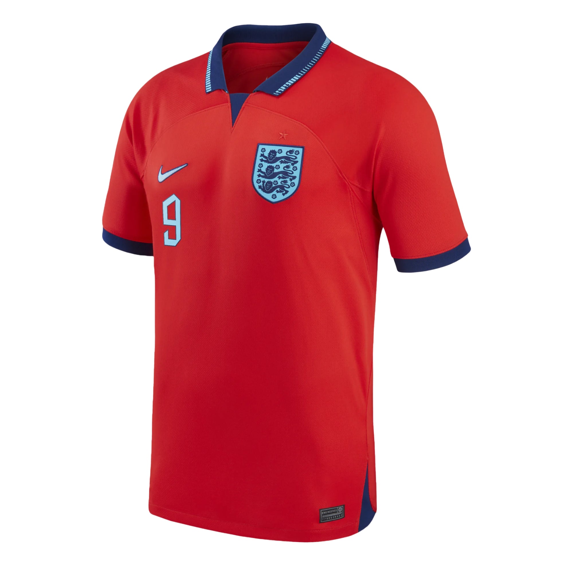 Nike Men's England 2022/23 Dri-FIT ADV Away Jersey w/ Kane #9 Printing、mySite、noshort