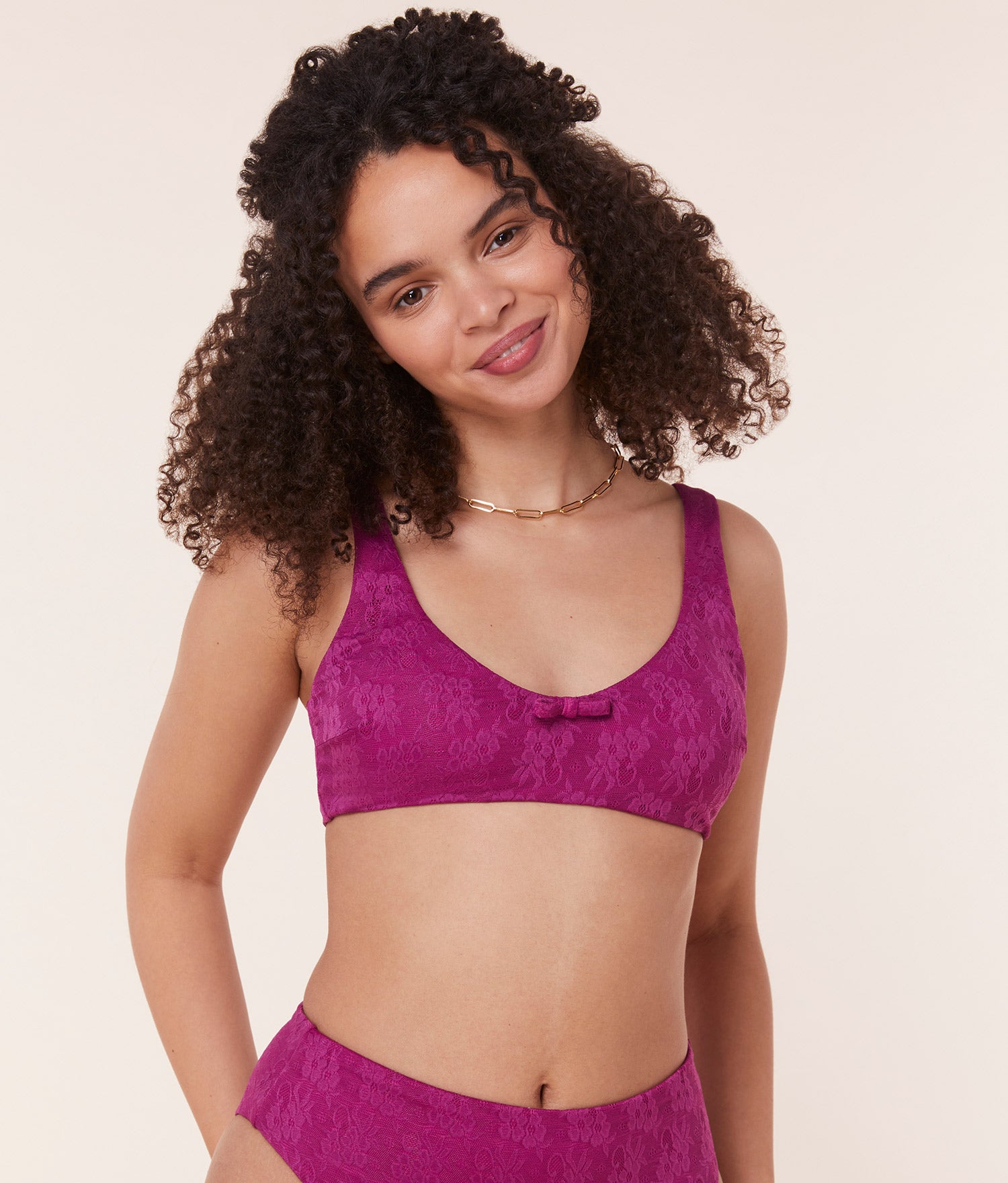  The Delray Bikini Top - Floral Lace - Aurora、mySite、ashleygrahame