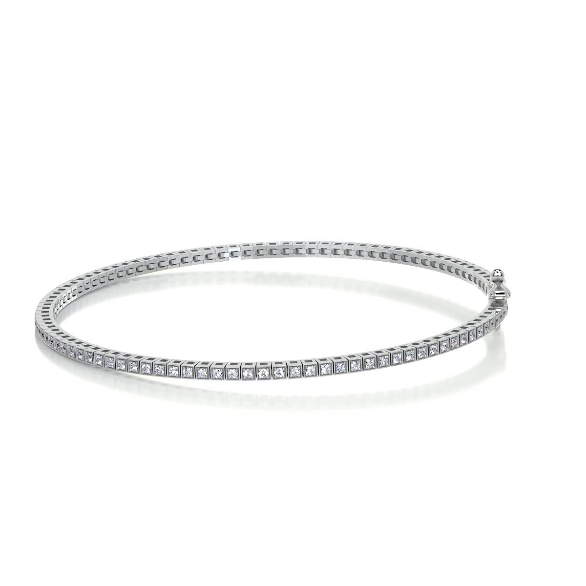 Georgina Diamond Tennis Bracelet (2.00 Carat) -18K White Gold、mySite、hinf8tx79