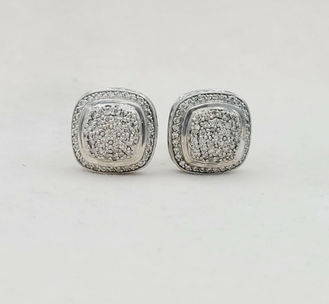 David Yurman Albion 11mm Pave Diamond Earrings、mySite、hinf8tx79