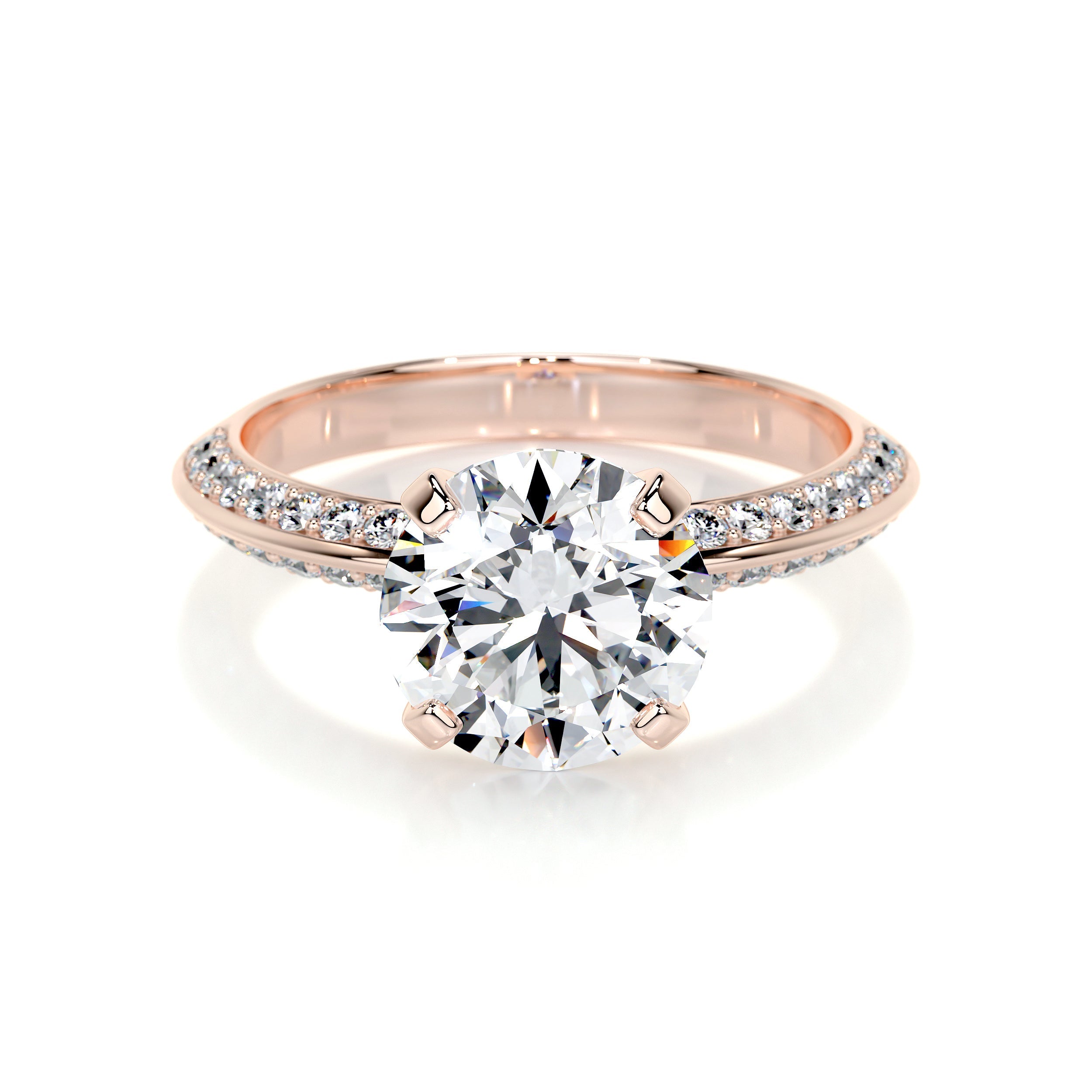 Ariana Lab Grown Diamond Ring -14K Rose Gold、mySite、hinf8tx79