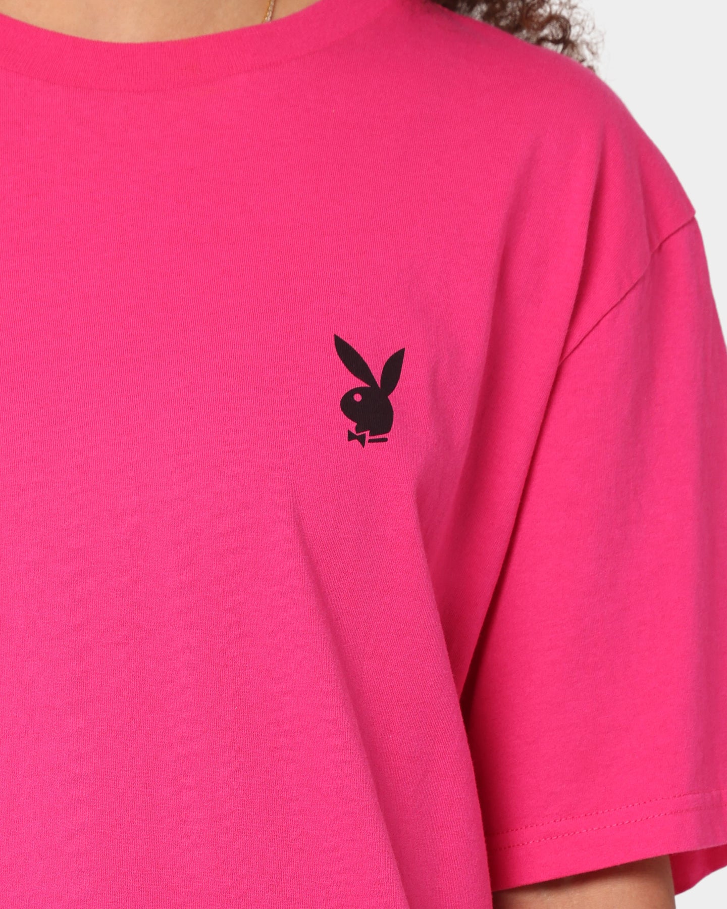 Playboy Stack T-Shirt Hot Pink、mySite、zt4zffjzw