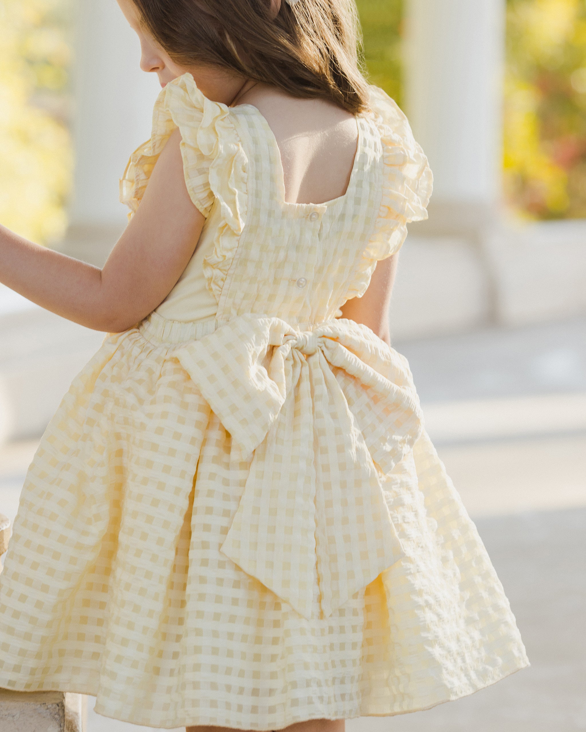  Provence Dress | Lemon Check、mySite、layawaytickets