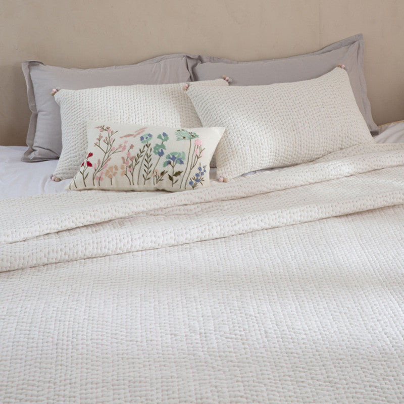 Linen Garden Whisper Cushion Cover | Ivory | 35 x 50 cm、mySite、camillekostekn