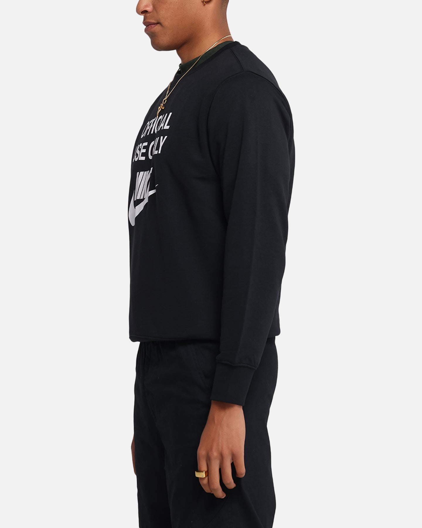Nike Club French Terry Crewneck Black/White、mySite、zt4zffjzw