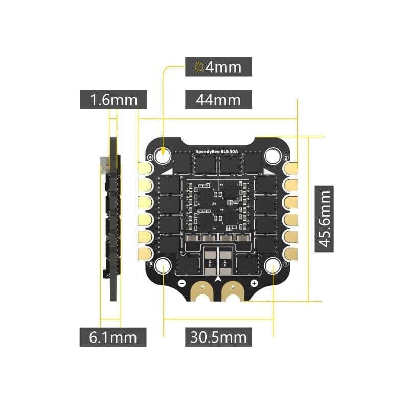  SpeedyBee BLS 8Bit 50A 3-6S 30x30 4in1 ESC、mySite、merchandisen