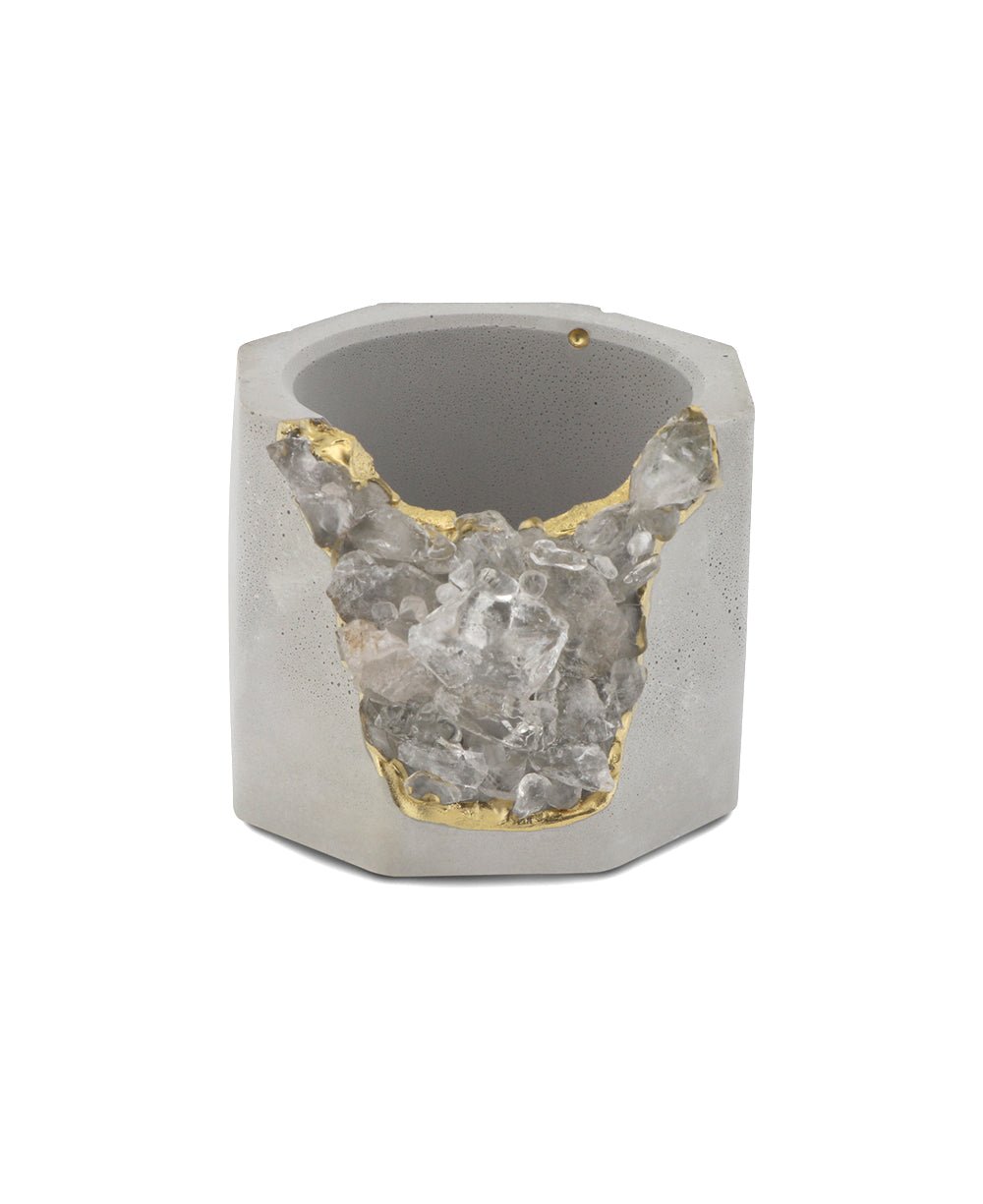 Small Gemstone and Concrete Air Plant or Tea-light Candle Holder、mySite、topwebapps