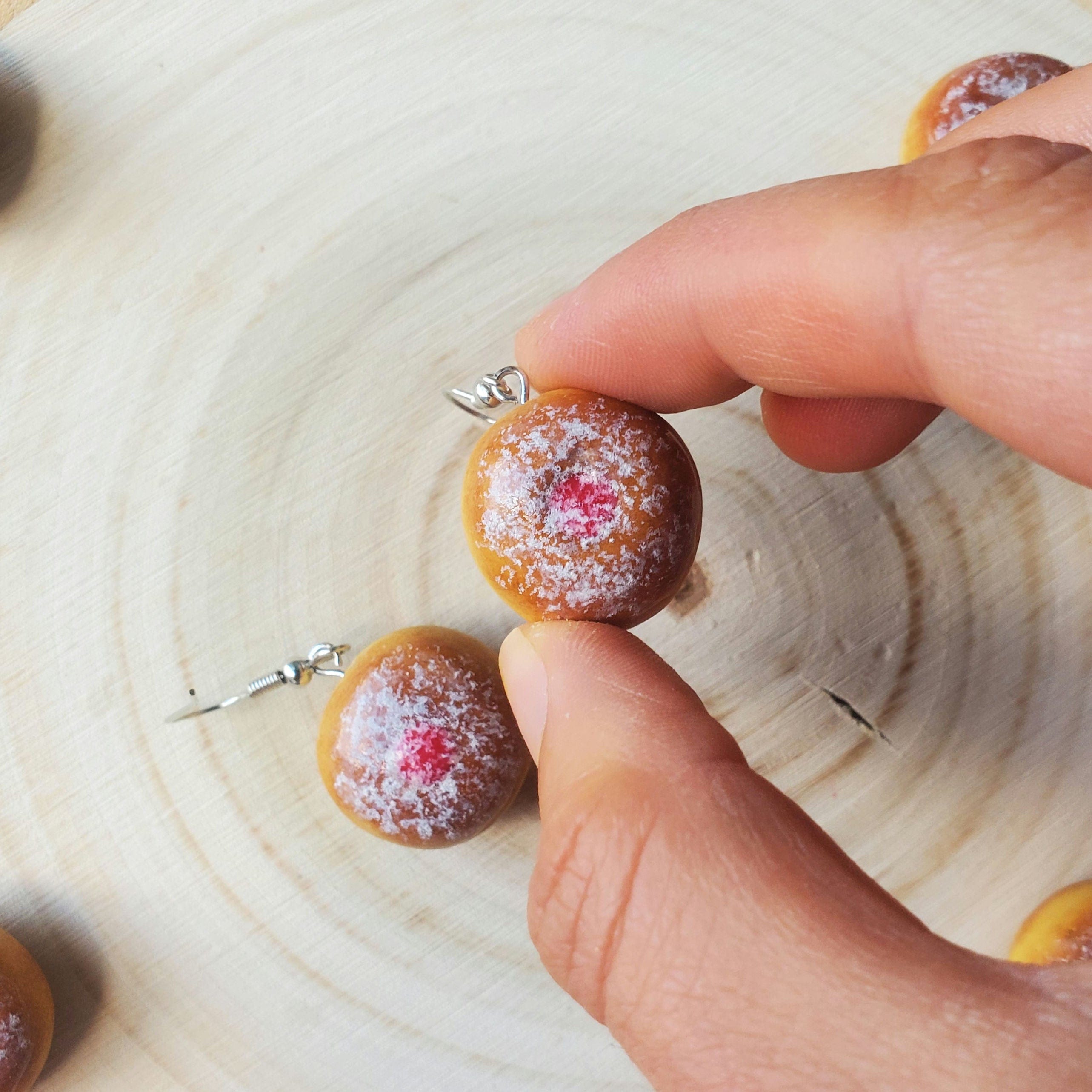 Clay Sufganiyot Earrings、mySite、topwebapps