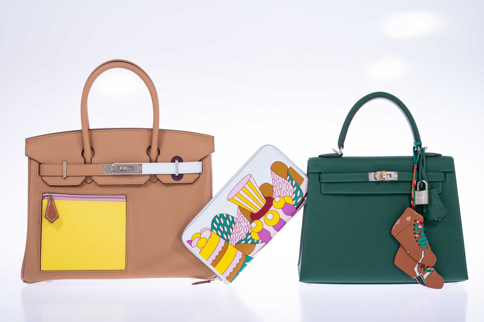 Hermès Birkin 30 Colormatic Chai, Lime, Blue Brume, Cassis Swift Leather Palladium Hardware、mySite、garminoutage.com