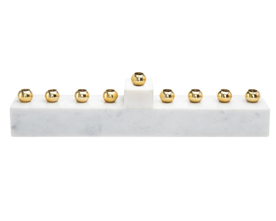 Marble Menorah with Brass Candleholders、mySite、topwebapps