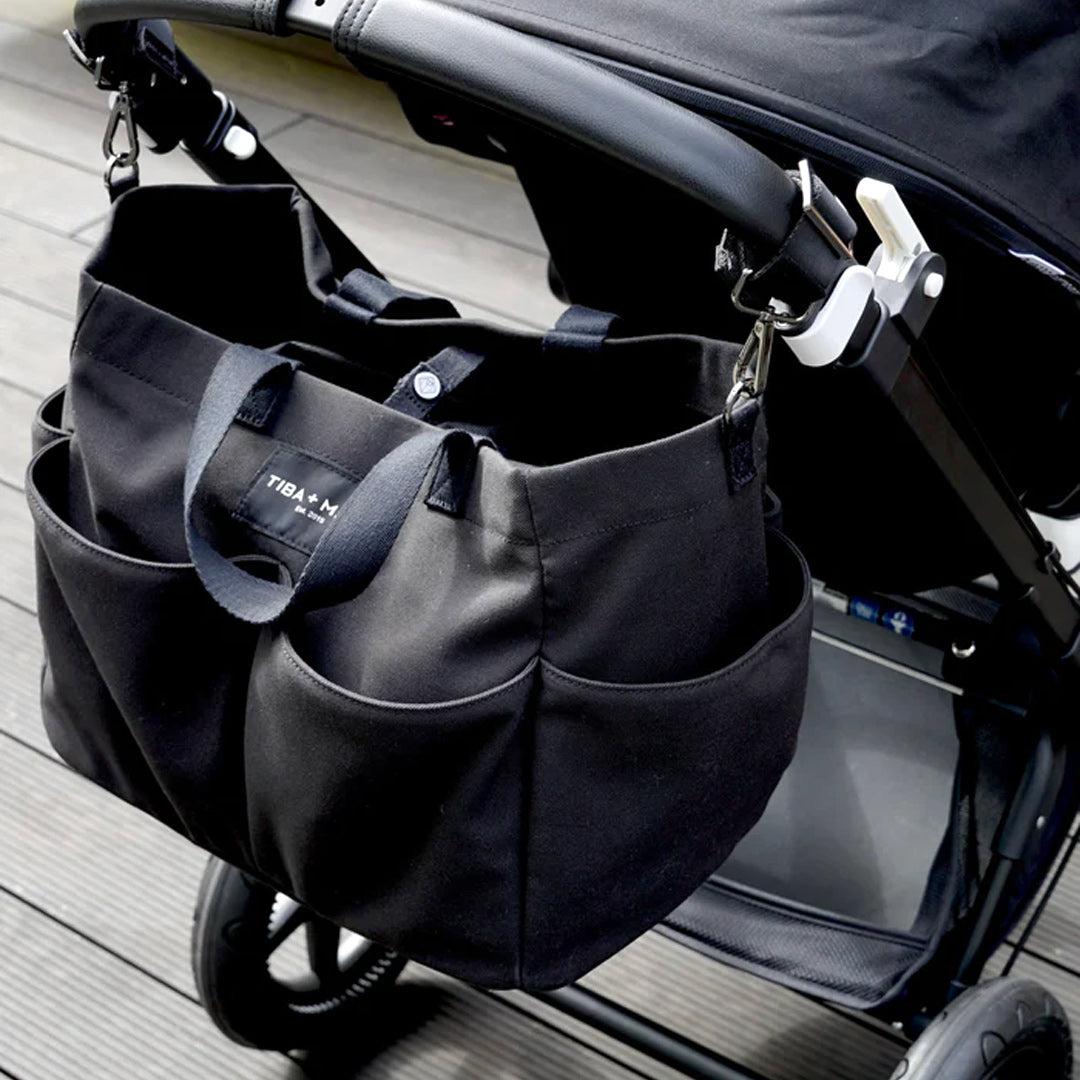  Tiba + Marl Canvas Pocket Tote - Black、mySite、merchandisen