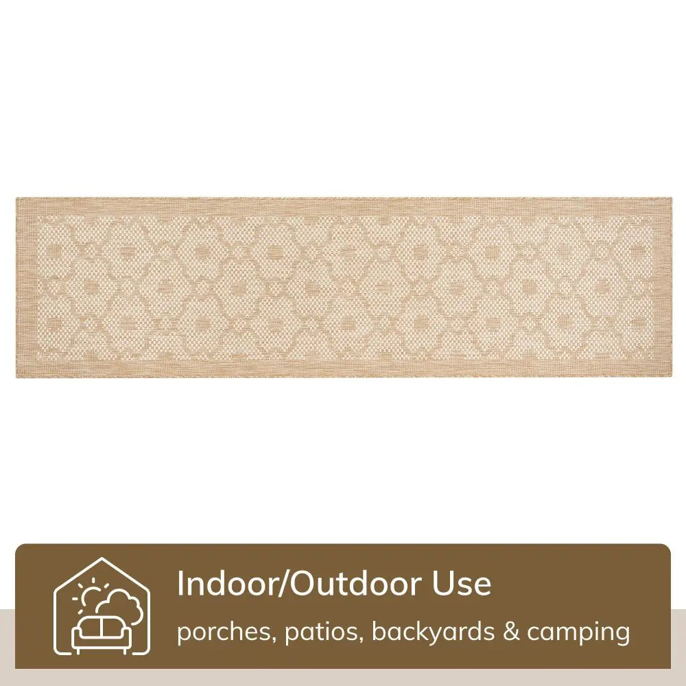 Sol Nordic Lattice Trellis Indoor Outdoor Beige Flatweave Rug、mySite、gigharbornorthrealestate