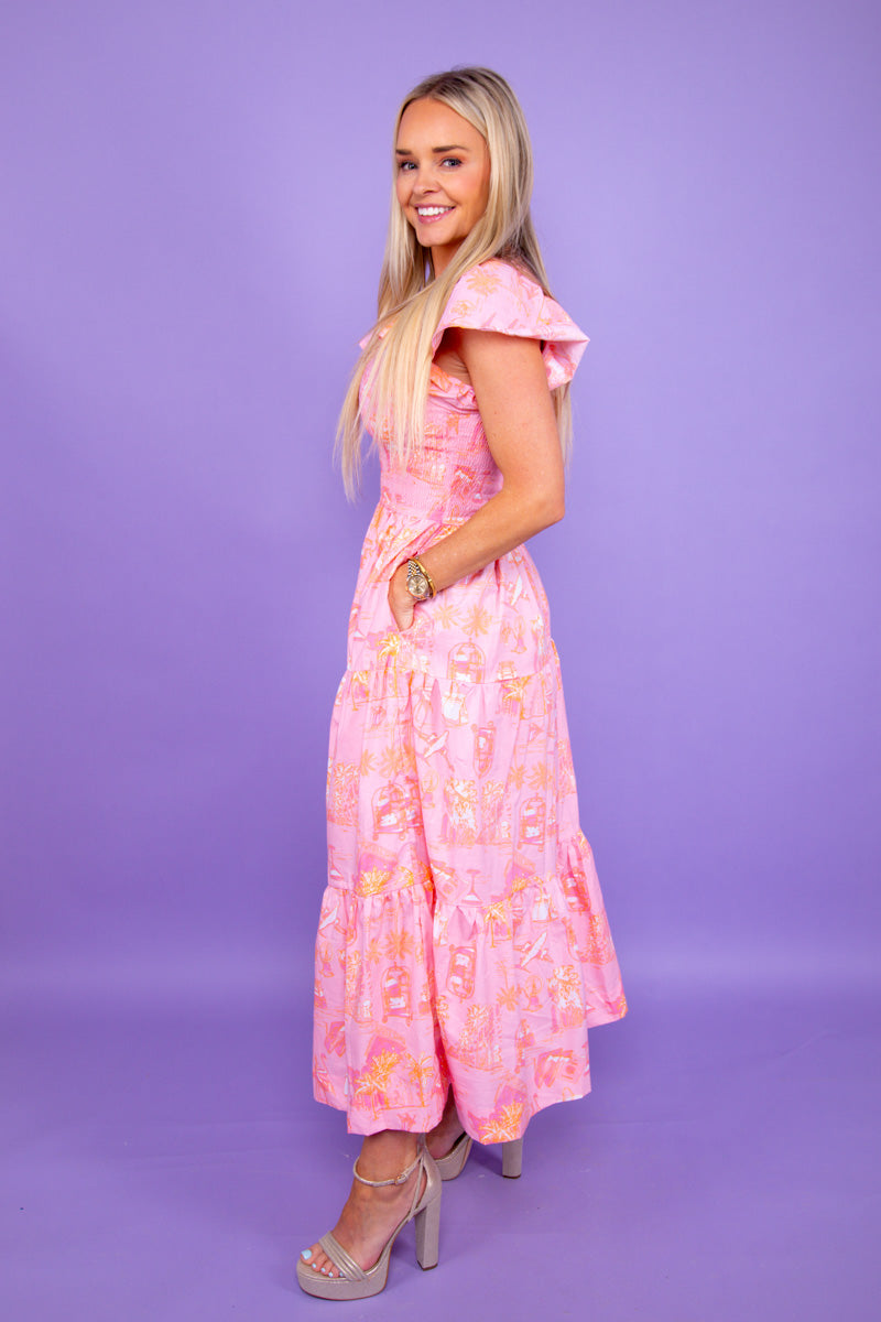 Sunset Toile Smocked Dress、mySite、hinf8tx79