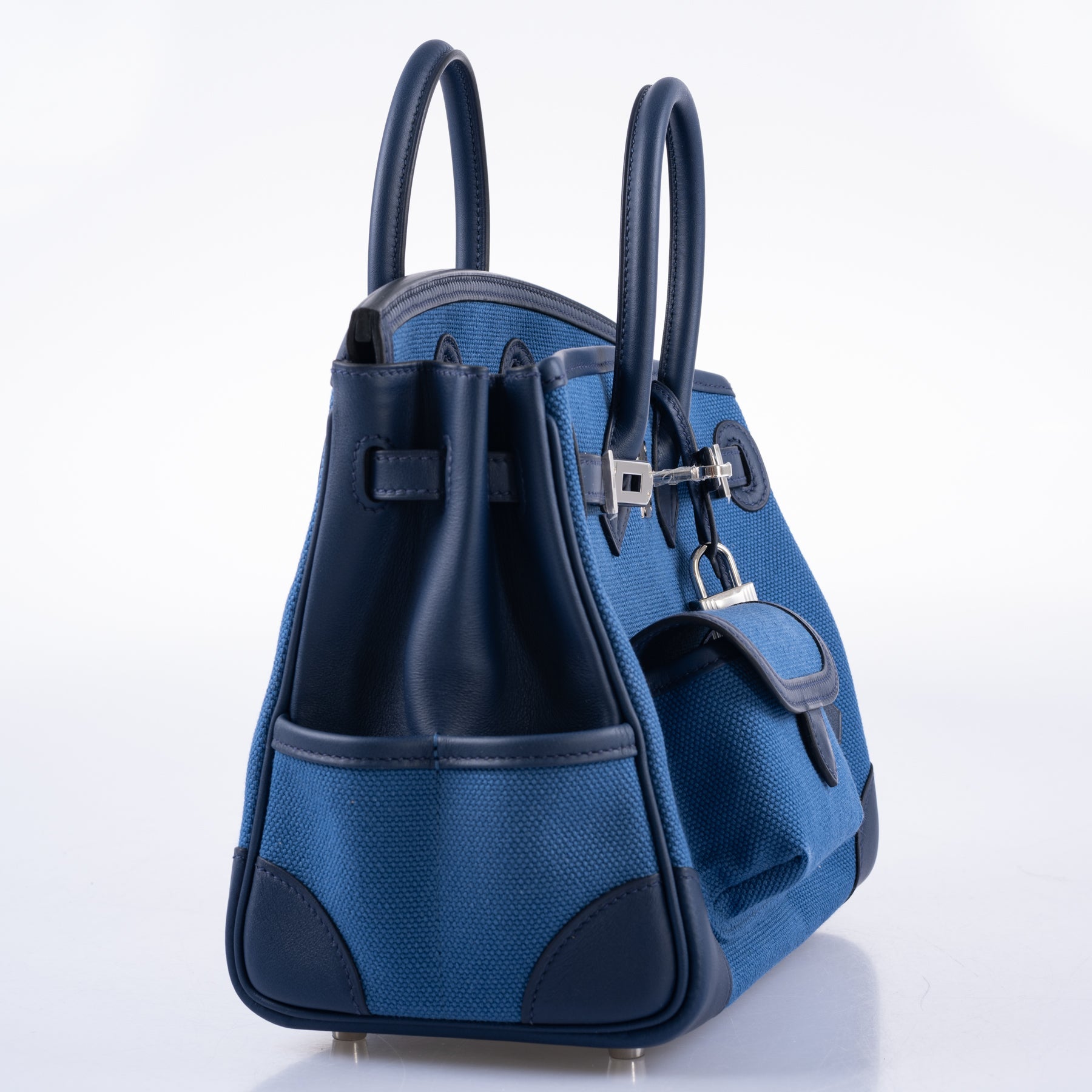 Hermès Cargo Birkin 25 Blue Egee Toile Goeland & Navy Swift Palladium Hardware、mySite、garminoutage.com