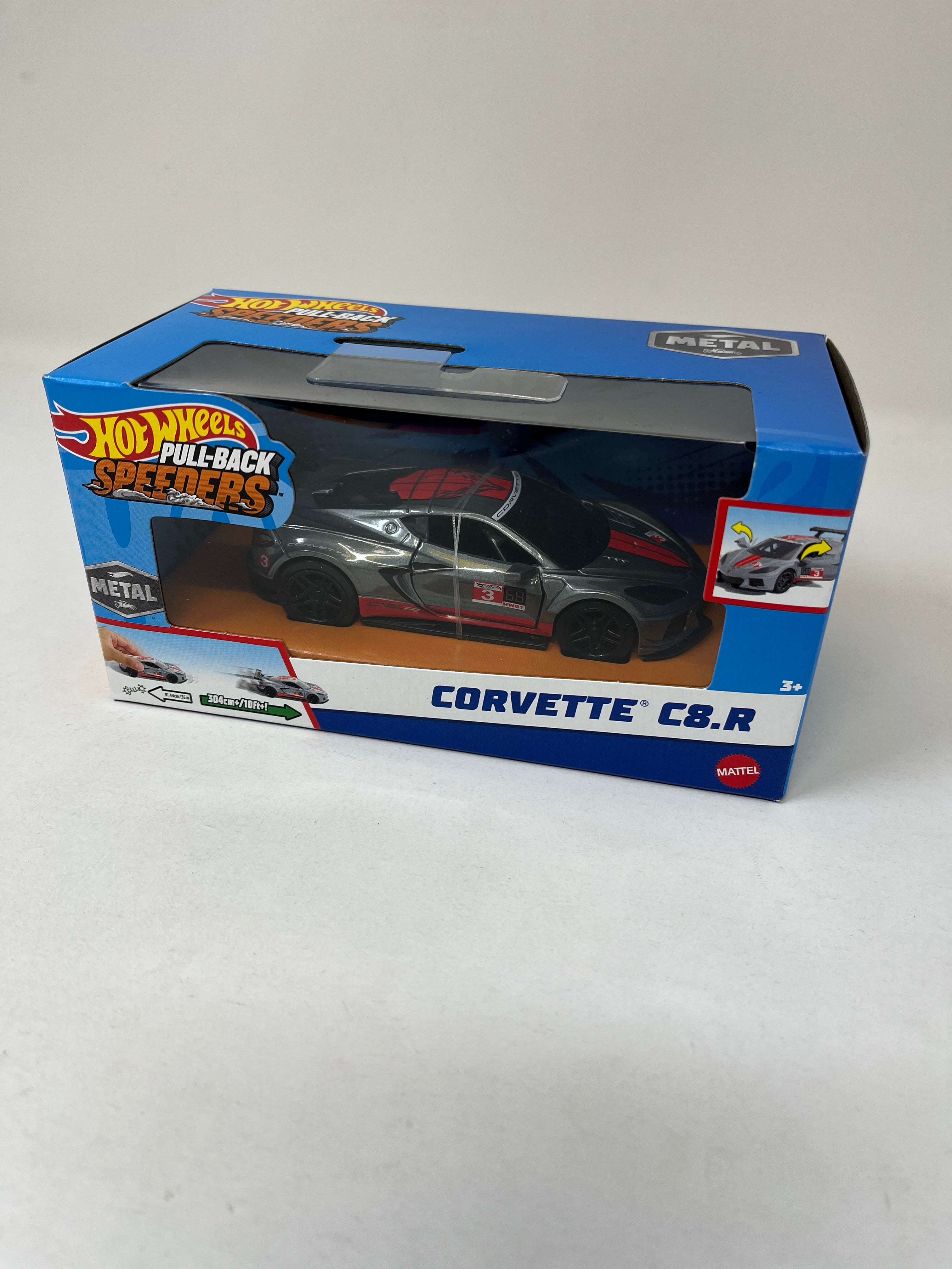 Chevy Corvette C8.R * 2024 Hot Wheels Pull-Back Speeders 1:43 scale、mySite、hgirdovlk