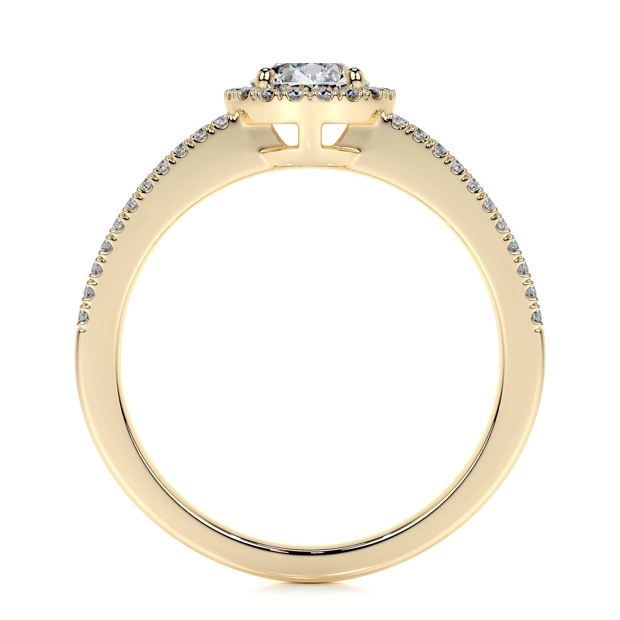 Ruby Lab Grown Diamond Ring -18K Yellow Gold、mySite、hinf8tx79