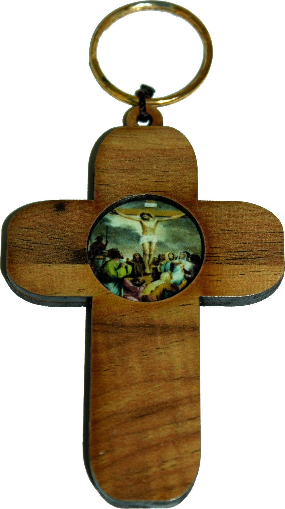 Holy Land Market Stations of The Cross on Two Layers Cross - 14 Crosses, Olive Wood Top Layer、mySite、topwebapps