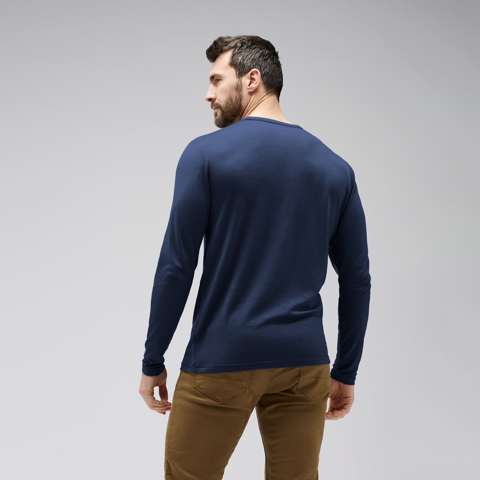 Men's Long Sleeve Merino Crew、mySite、noshort