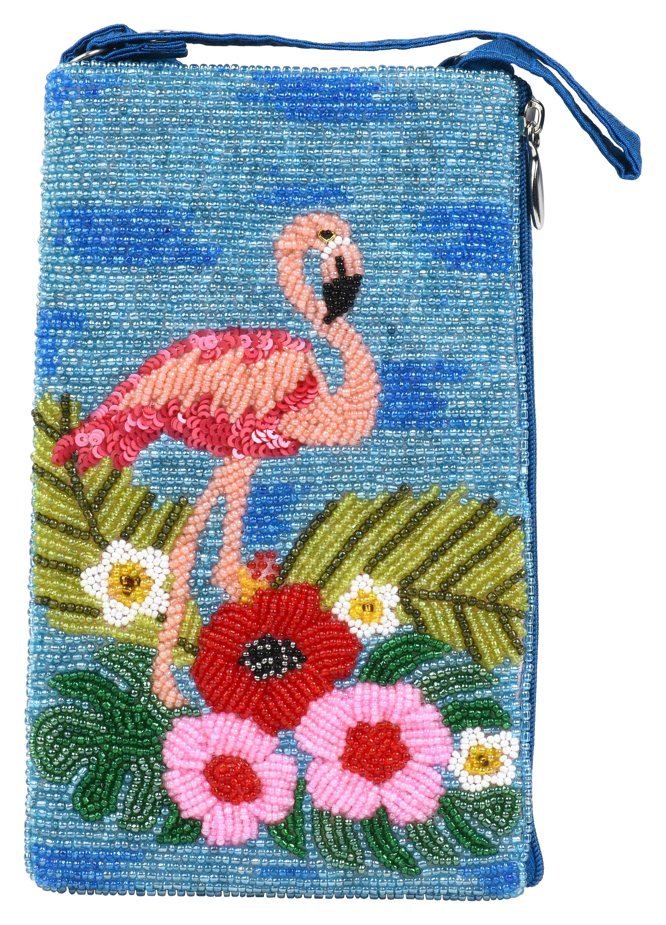 Flamingo Follies Club Bag Hand-Beaded、mySite、g9winljtr