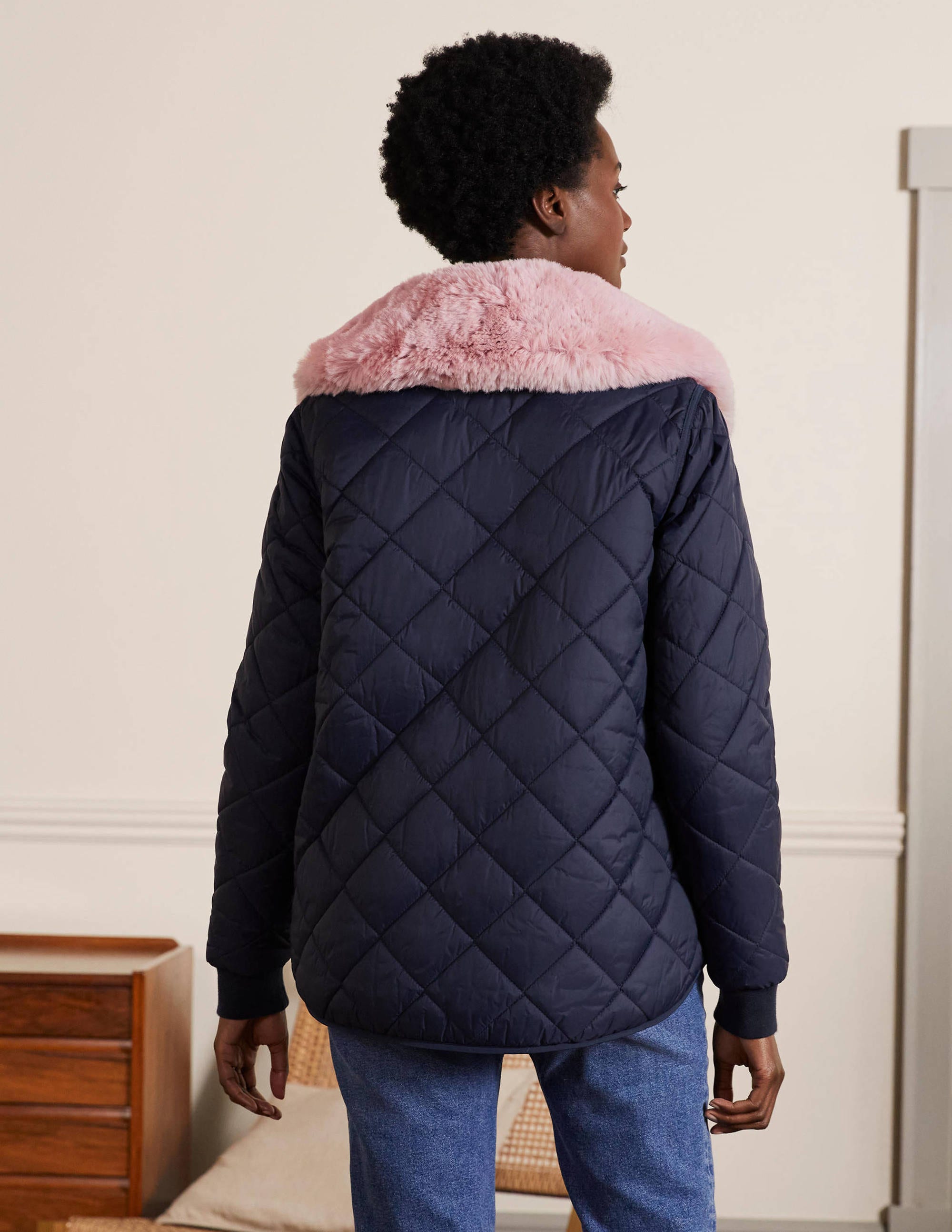  Hollie Quilted Jacket-Navy、mySite、ashleygrahame