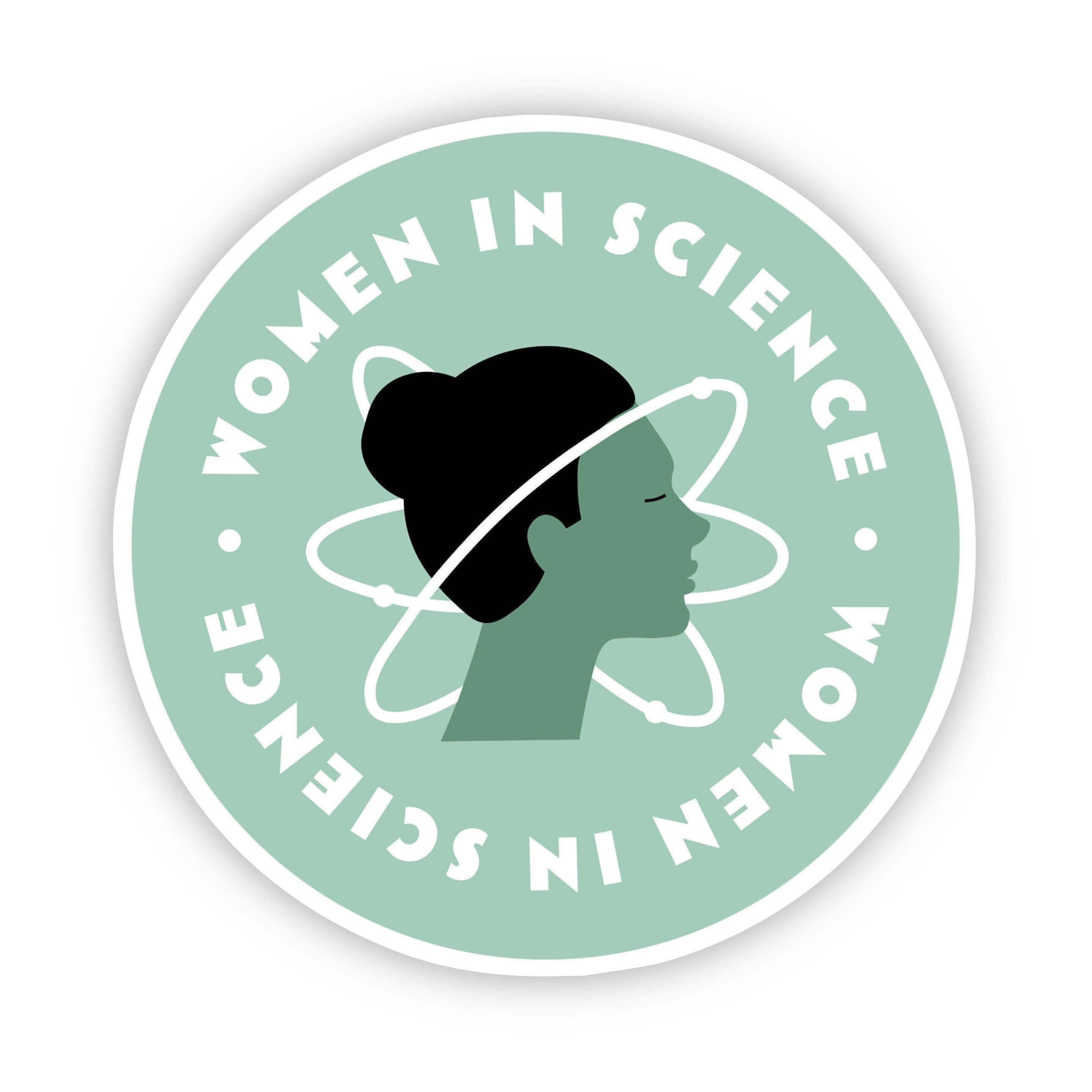  Women in Science Light Green Sticker、mySite、elrpsem3k