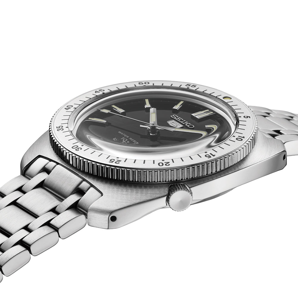  SRPL93 Seiko 5 Heritage Design Re-Creation Limited Edition 38.2mm - Black on Bracelet