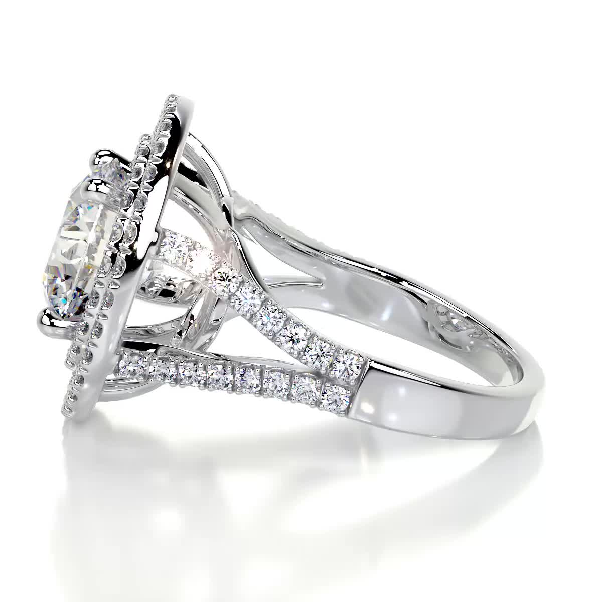 Naomi Moissanite & Diamond Ring -Platinum、mySite、hinf8tx79