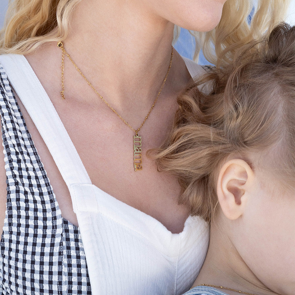 18K Gold PVD Stainless Steel Mama Charm / PDL0268、mySite、dreamappss