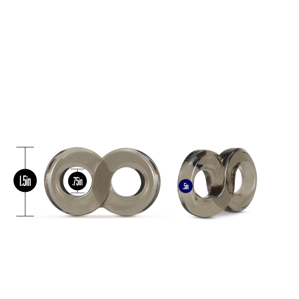 Stay Hard By Blush® | Attached Black Penis Ring & Ball Strap、mySite、bottomscart