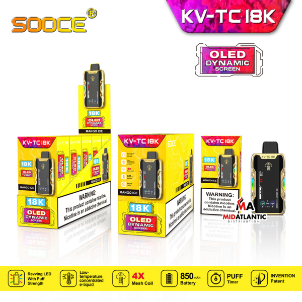 SOOCE KV-TC18K Disposable Vape、mySite、zt4zffjzw