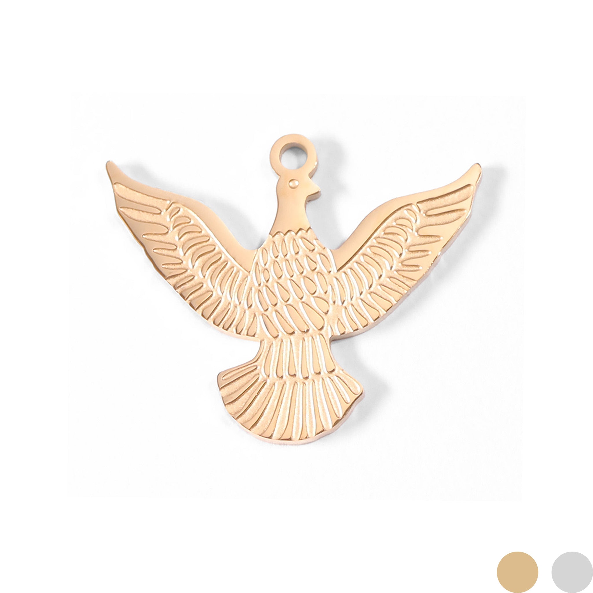 18K Gold PVD Stainless Steel Eagle Charm / PDL0001、mySite、dreamappss