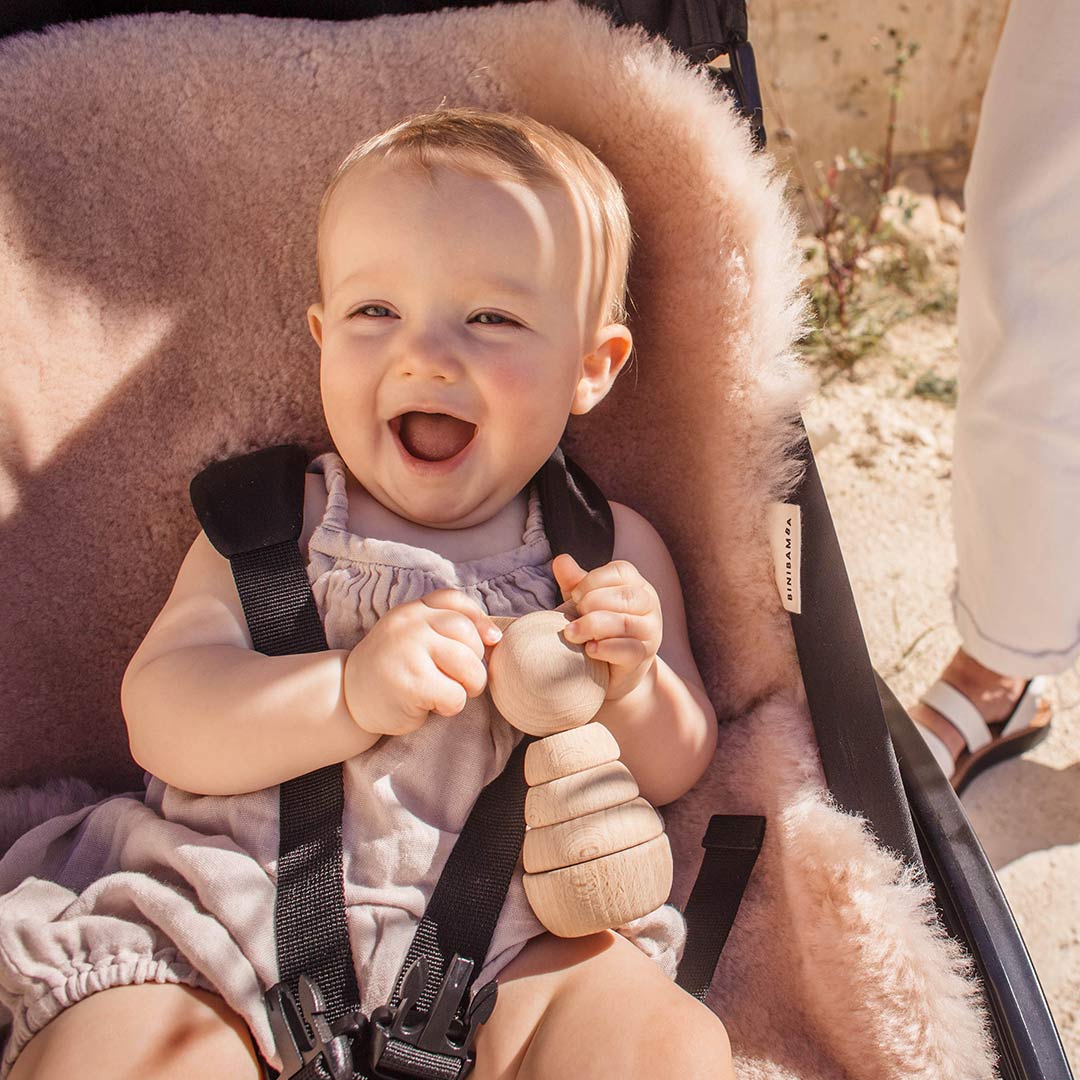  BINIBAMBA Merino Sheepskin Snuggler - Rose、mySite、merchandisen