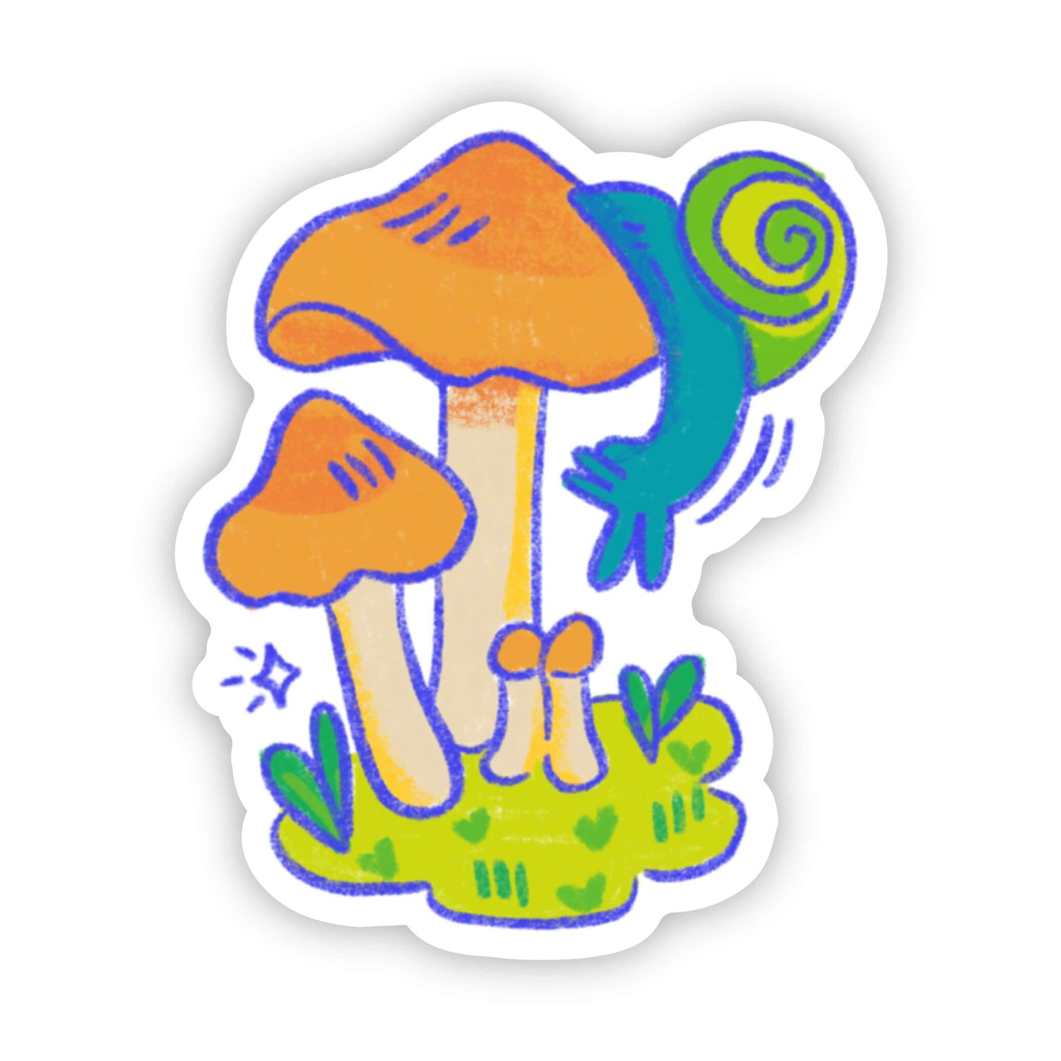  Snail & Mushroom Sticker、mySite、ghnorth